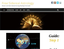 Tablet Screenshot of freesiderealastrology.com